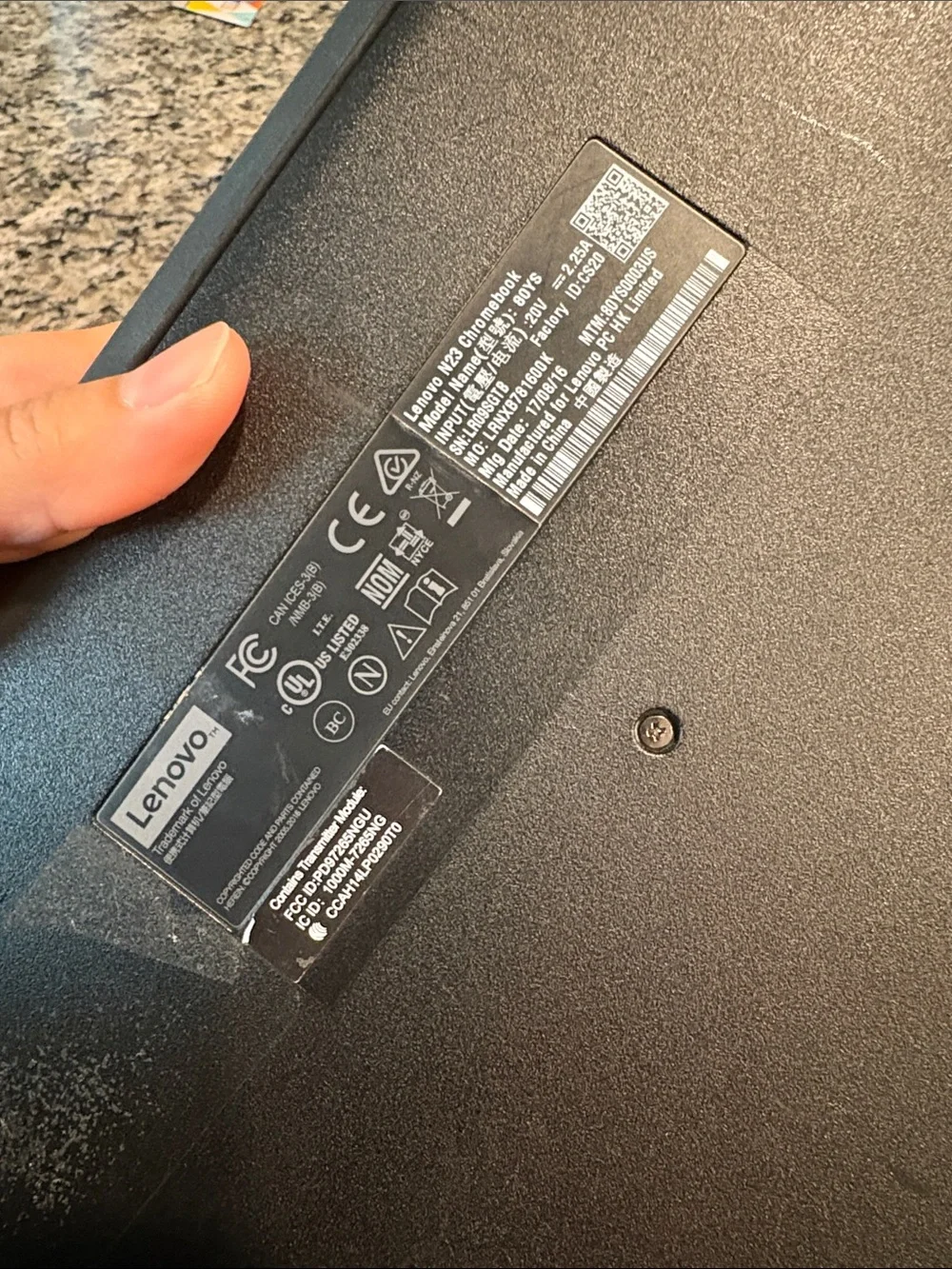 Lenevo Chrome Laptop with Brandnew Charger